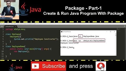 Java Package Part-1 (How to create & run Program which contains package using -d and -cp) PRACTICAL
