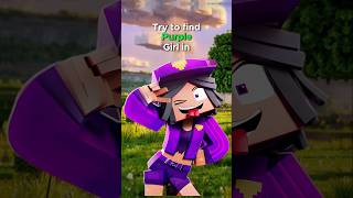 Try To Find Purple Girl In Minecraft World
