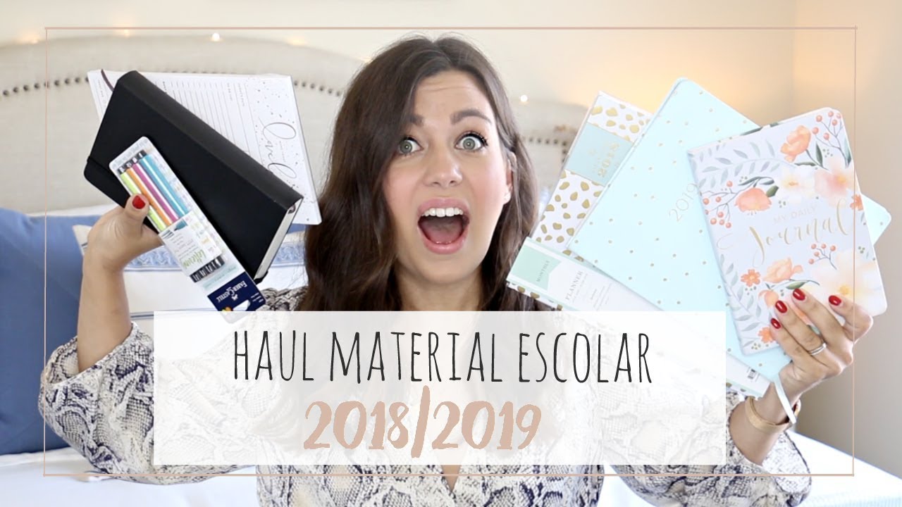 HAUL MATERIAL ESCOLAR 2018/19 ✏ VUELTA AL COLE 📖✏️ | Rebeca Chamorro