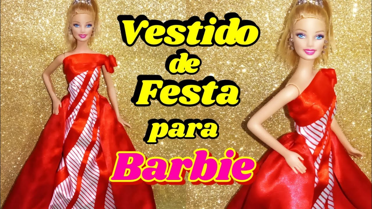 Vestido de Festa para Barbie, DIY