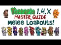 Best terraria melee loadout guide  14x master mode prehardmode  hardmode progression