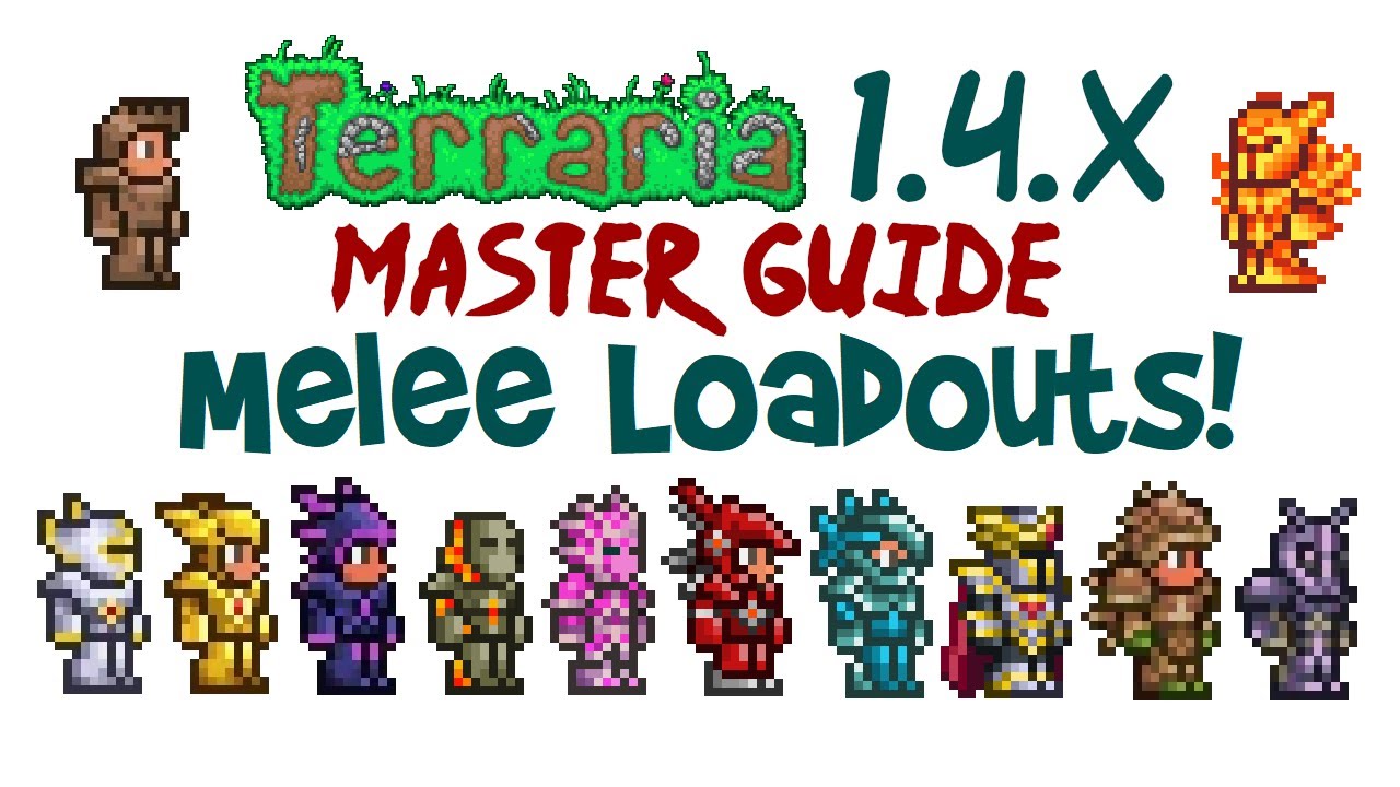 Best Terraria Melee Loadout Guide 1.4.x! (Master Mode, Pre-Hardmode & Hardmode Progression) - YouTube