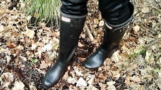 Hunter boots in mud 1 - Part 1 Mud Boots Filled Part 1