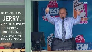LAA@BOS: Jerry Remy gets standing ovation at Fenway