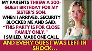 My Parents Threw a 300 Guest Birthday for My Sister’s Son — When I Arrived, the Security Guard …