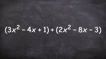 Learn how to quickly add two trinomial together by combining like terms