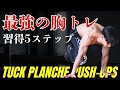 【究極の腕立て】タックプランシェプッシュアップ最短習得5ステップ