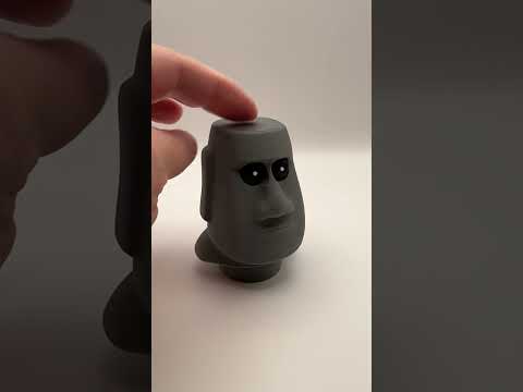 Игрушка-антистресс "Моаи с выпадающими глазами" Moai Pop-Eye, видео 1