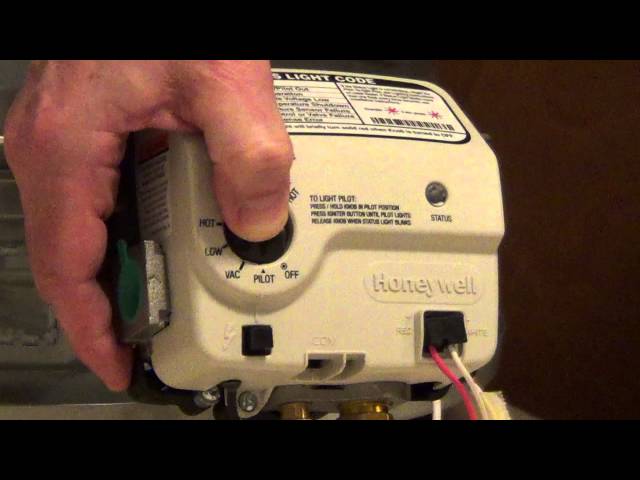 How to Light a Water Heater - Honeywell Electronic Gas Control - YouTube