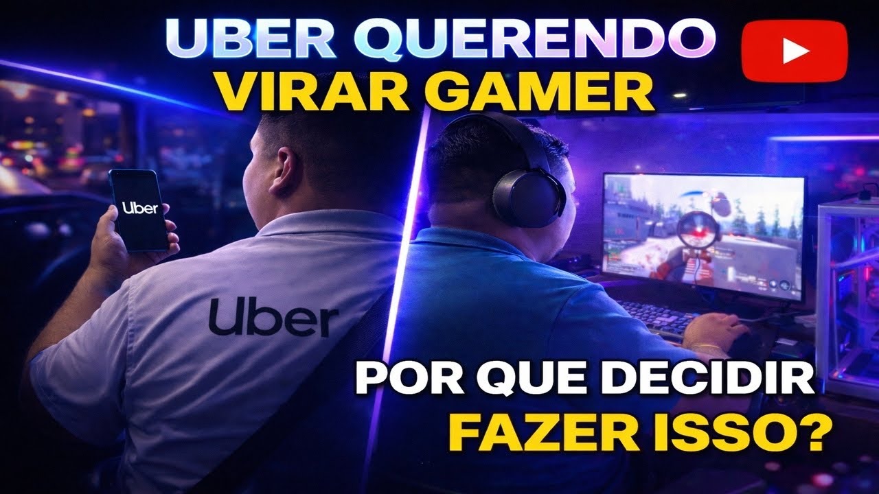 🔵 A VERDADE SOBRE LARGAR A UBER PRA VIRAR GAMER(veja nesse vídeo) VLOG