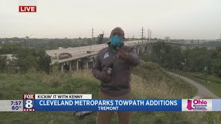 How's Cleveland's Towpath Trail coming along Kenny shows us the latest additions