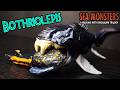 I made a chased by sea monsters inspired battle damage Bothriolepis toy
