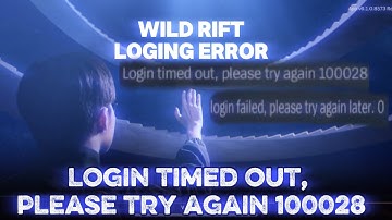 Wild Rift Login Timeout Fix in 1 Minute! (iPhone Error 100028)