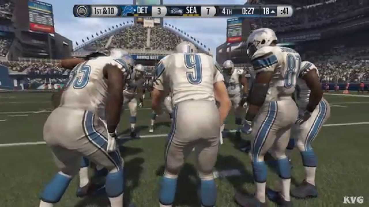Madden NFL 16 - Detroit Lions vs Seattle Seahawks Gameplay (XboxONE HD) [1080p]