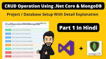 CRUD Web Application Part 1 In .Net Core Web API MongoDB In Hindi With Detail Explanation.