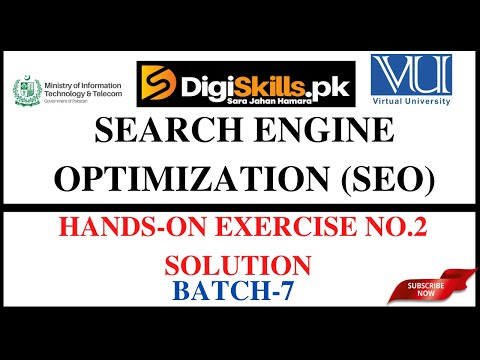 Digiskills SEO Hands-On Exercise No.2 Solution Batch 7