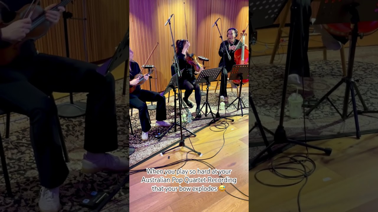 Our cellist’s face when her bow explodes 😅 