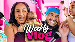 WEEKLY VLOG: COIFFURE RATÉ, TOURNAGE AVEC BÉBÉ, shopping de ouf, vide dressing &amp; PLUS ENCORE