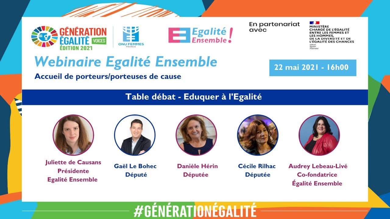 Webinar Education et Egalité Génération Egalité Voices 22 mai 2021 ...