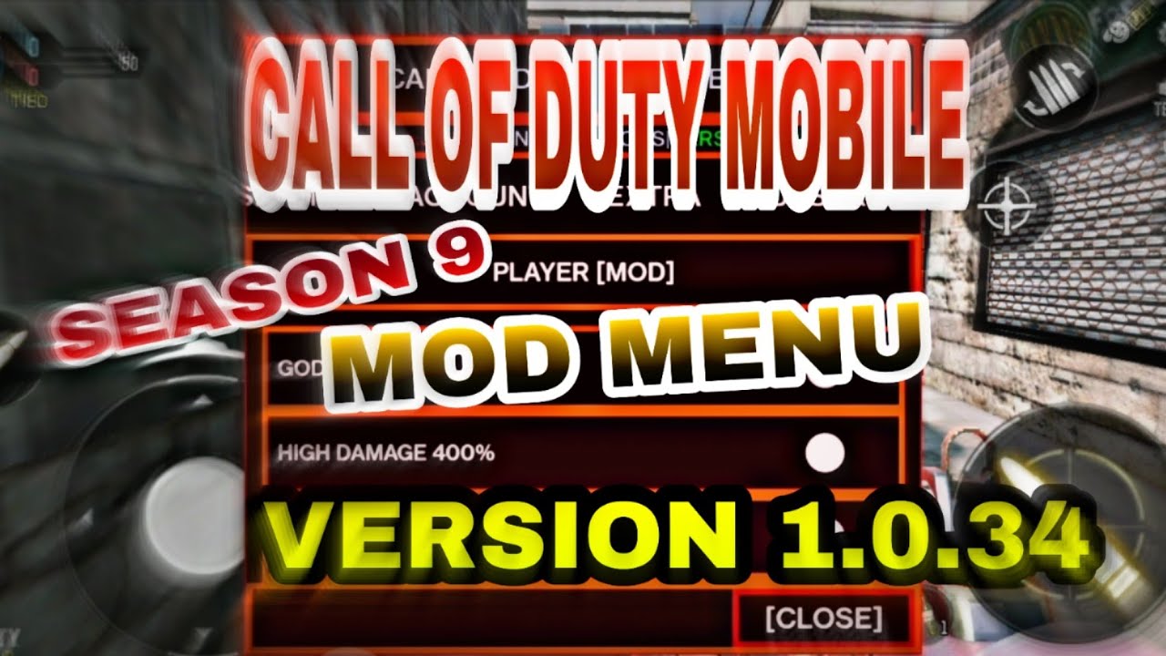 CALL OF DUTY ||V1.0.34|| MOD MENU BY JAYIUZ [ SEASON 9] - YouTube