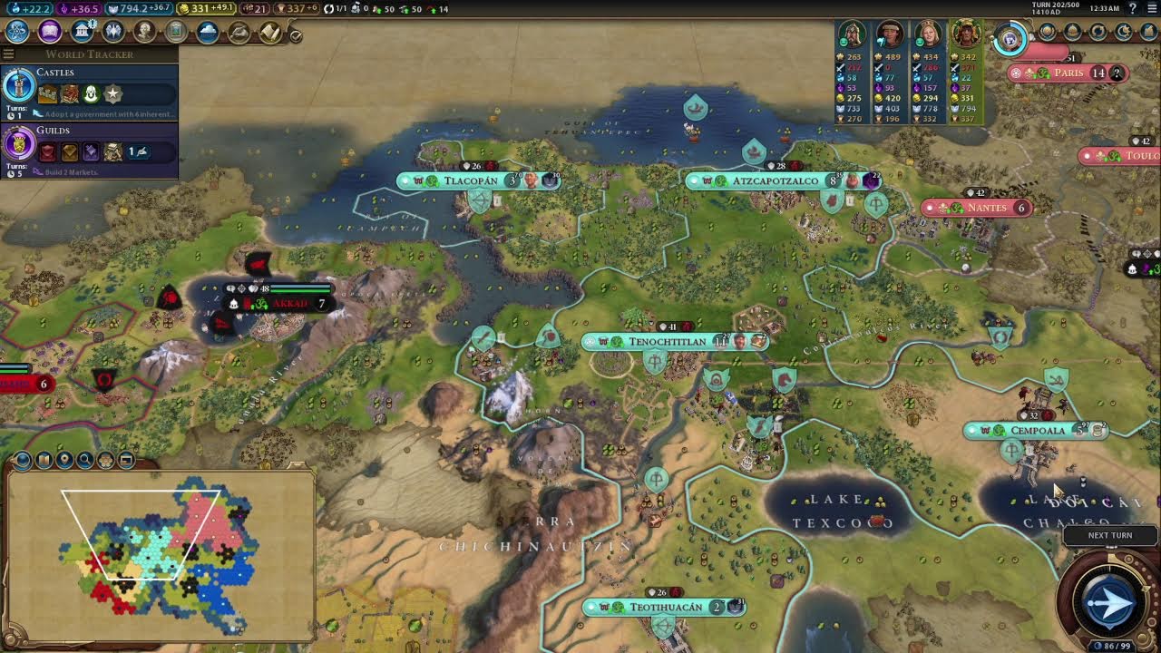 Civilization 6 Montezuma play through Prince run fresh start part 1