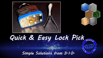 DIY Lock Picking Shim - easy to make & use in minutes