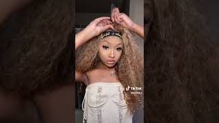 Honey Blonde Water Wave Installing  Ft Jessies Wig