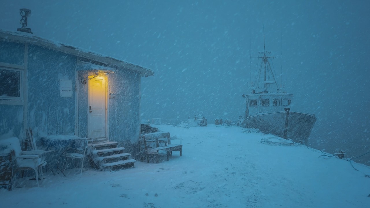 Winter Storm Ambience: Intense Snowstorm & Blowing Wind Sounds for Studying, Focus, and ASMR Sleep