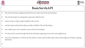 BASIC SERVELET API