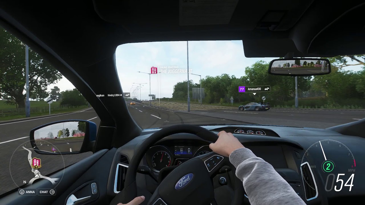 forza horizon 4 realistic driving/fun ford focus rs with Logitech g920 steering wheel and shifter