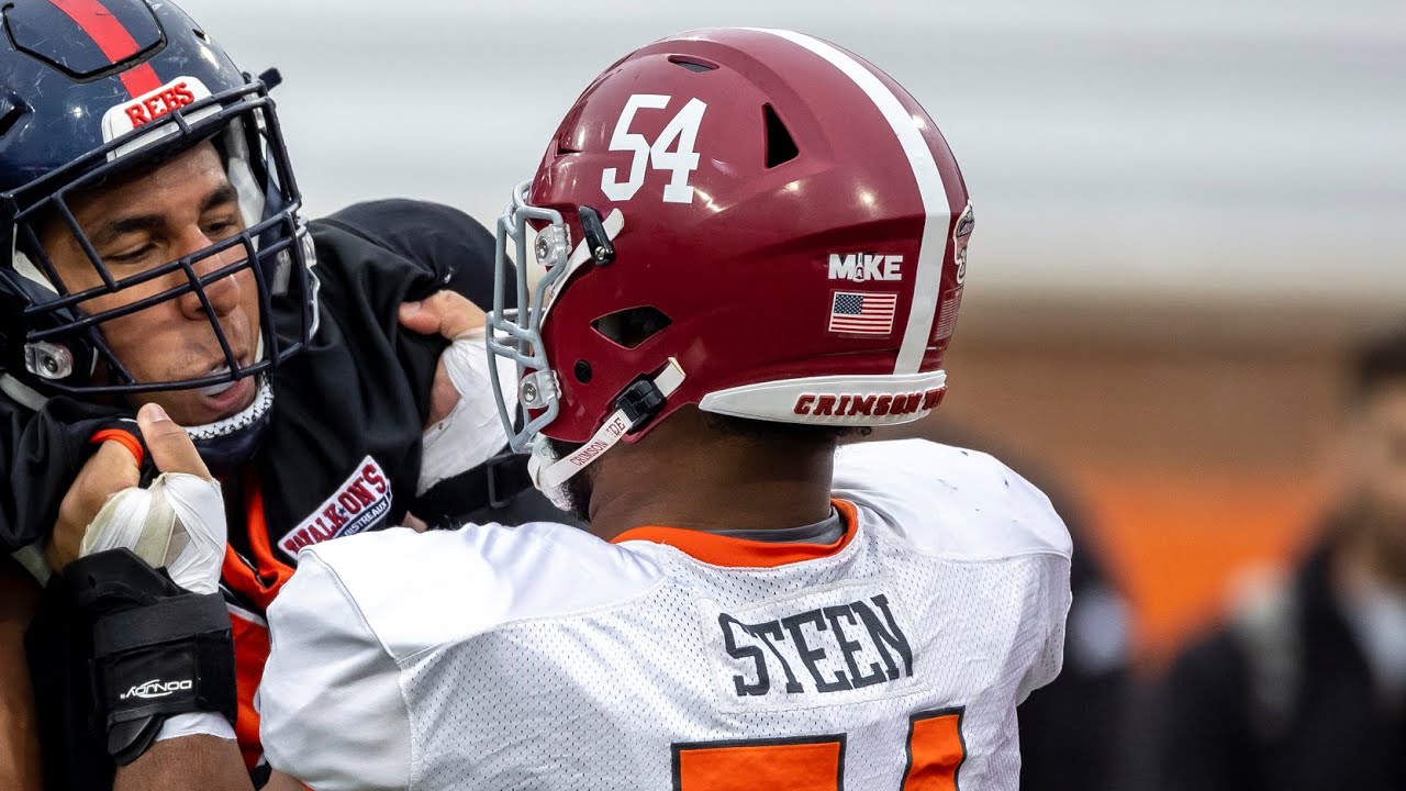 New Philadelphia Eagles OL Tyler Steen Highlights, Alabama, Senior Bowl