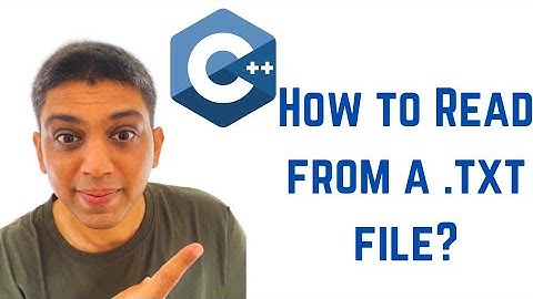C++ Tutorial for Beginners 43 - How to Read from a .txt file using C++