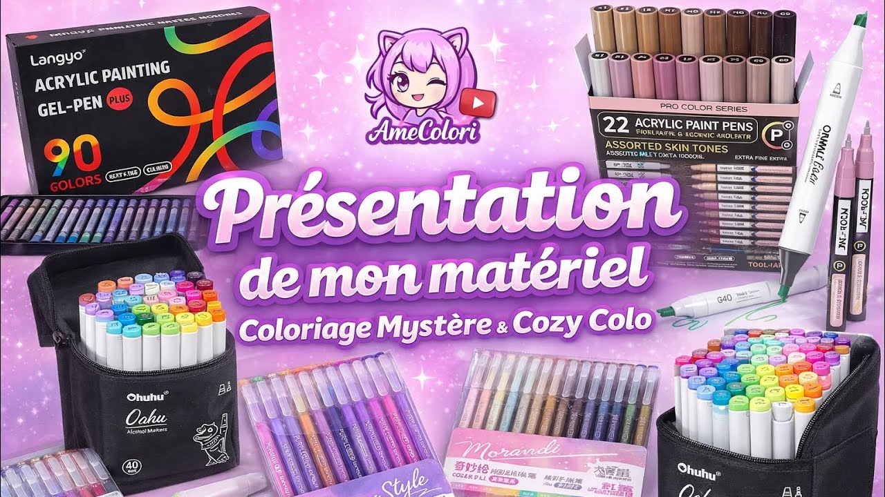 Présentation de mon matériel coloriage