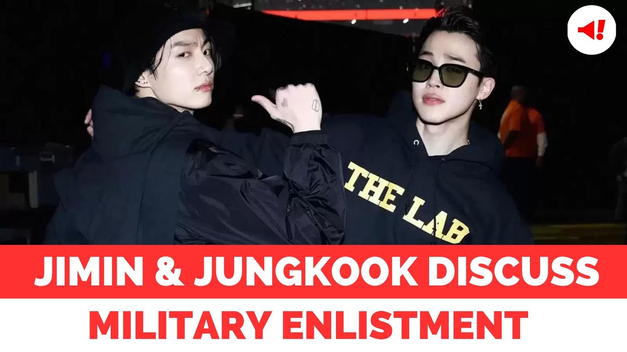 BTS: Jimin discusses military enlistment with Jungkook - YouTube