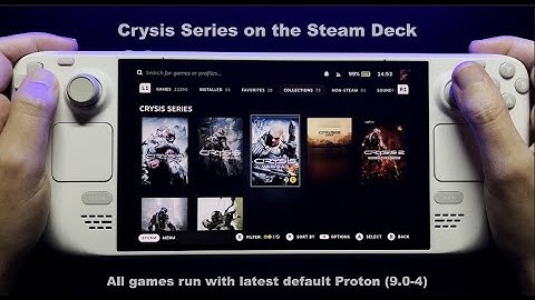Every Crysis game on the Steam Deck