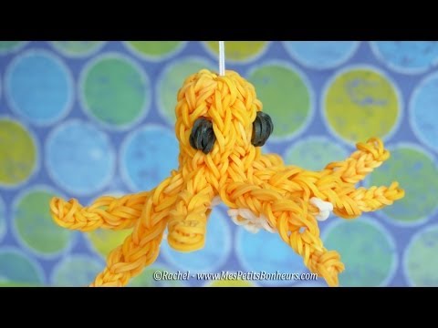 Pieuvre en élastiques Rainbow Loom - Tuto français de niveau avancé