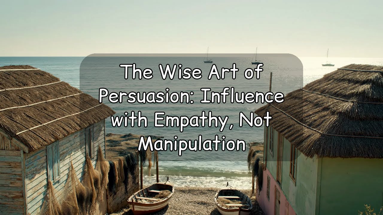 The Wise Art of Persuasion: Influence with Empathy, Not Manipulation
