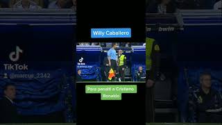 Willy Caballero para un penalti a Cristiano Ronaldo. 💙🤍