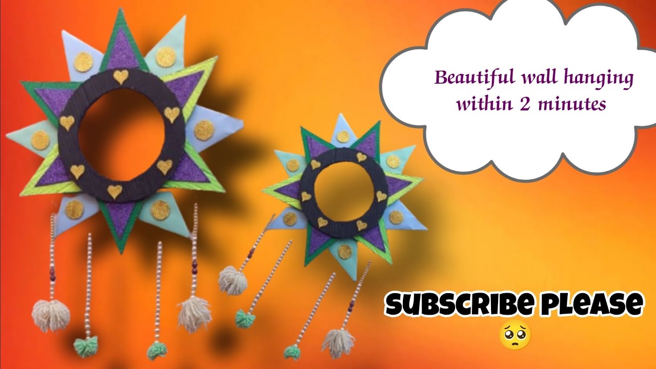 wall hanging craft ideas// wall hanging kaise banaen// wall hanging
