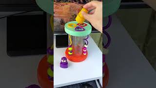 Kibtoy Shape Sorter Sorting Toy Fun Sounds and Bead Maze with 3 Owls and Colorful Shapes