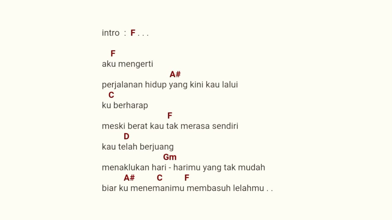 Melukis senja chord