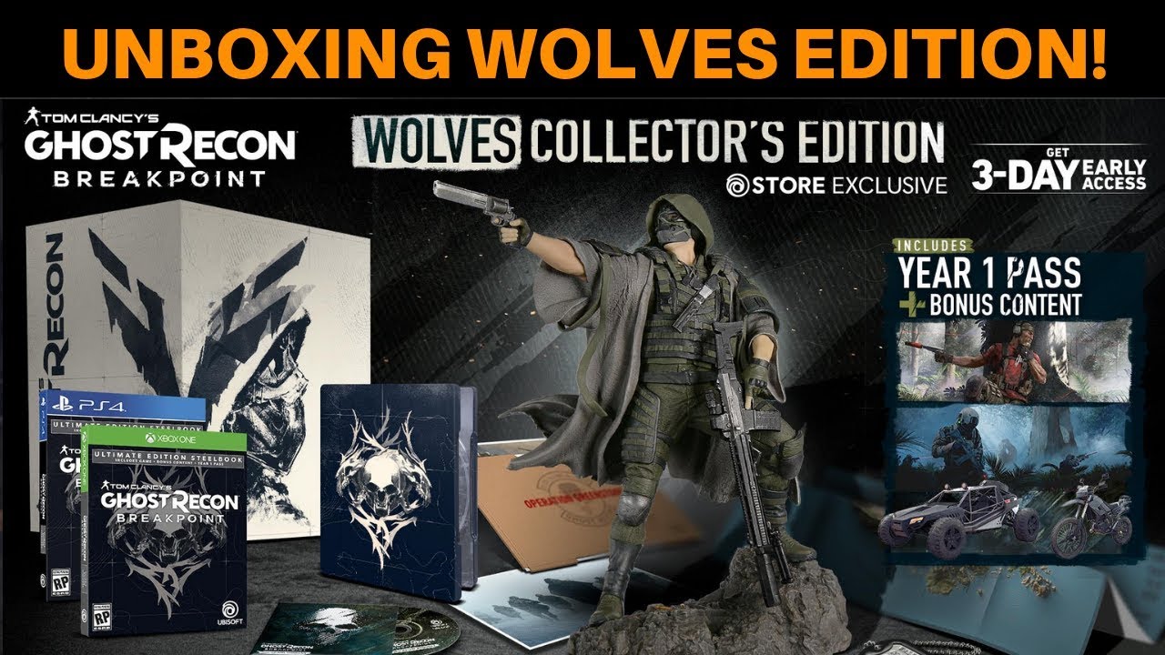 Ghost Recon Breakpoint - WOLVES COLLECTORS EDITION UNBOXING! - YouTube