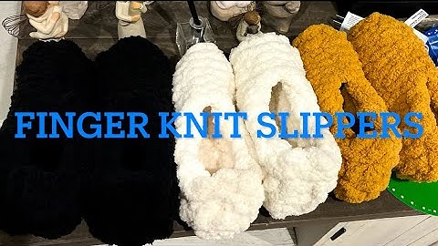 Easy Crochet Finger stitch slippers