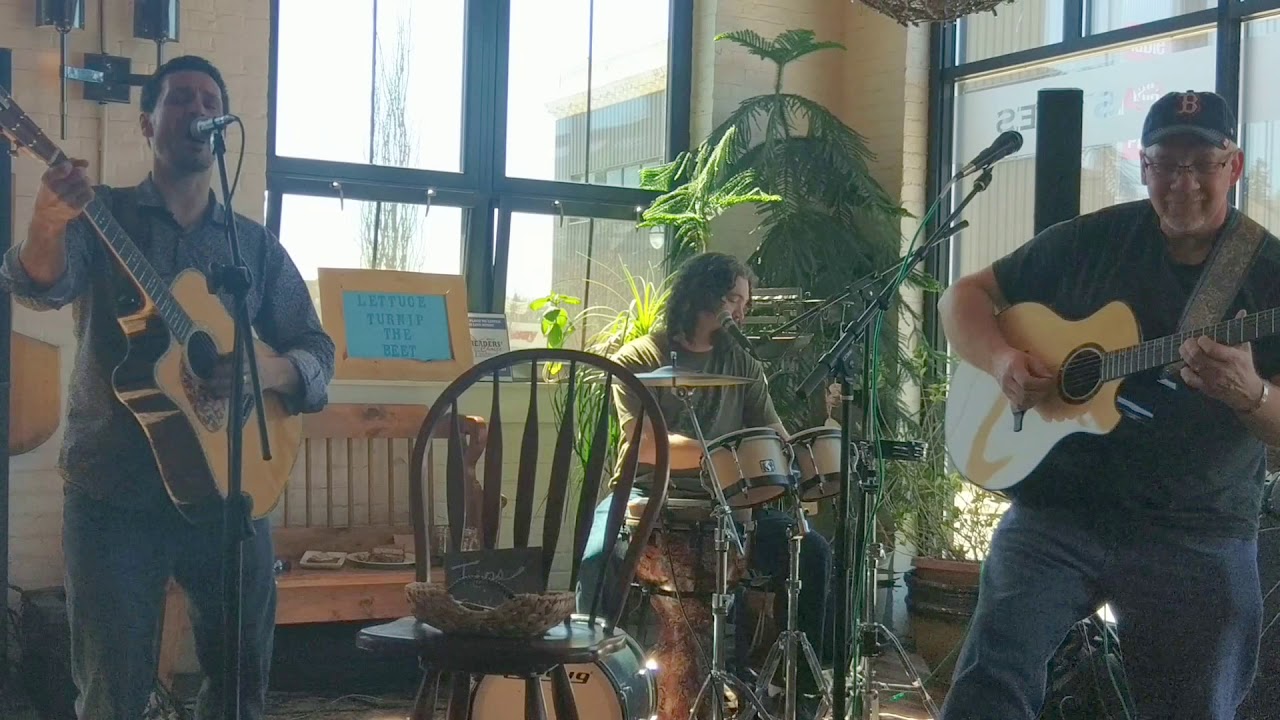 The House Tones covering "Smooth" at Birch Tree Bread Company.