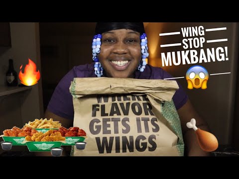 Wingstop￼ Mukbang🍗🔥￼