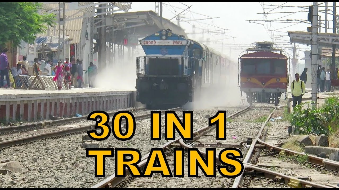 One Awesome Day with Trains [30 in 1] : Rajdhani + Shatabdi + Duronto + Garib Rath : Indian Railways