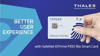 Thales FIDO Biometric Smart Card: Passwordless authentication with fingerprint and NFC