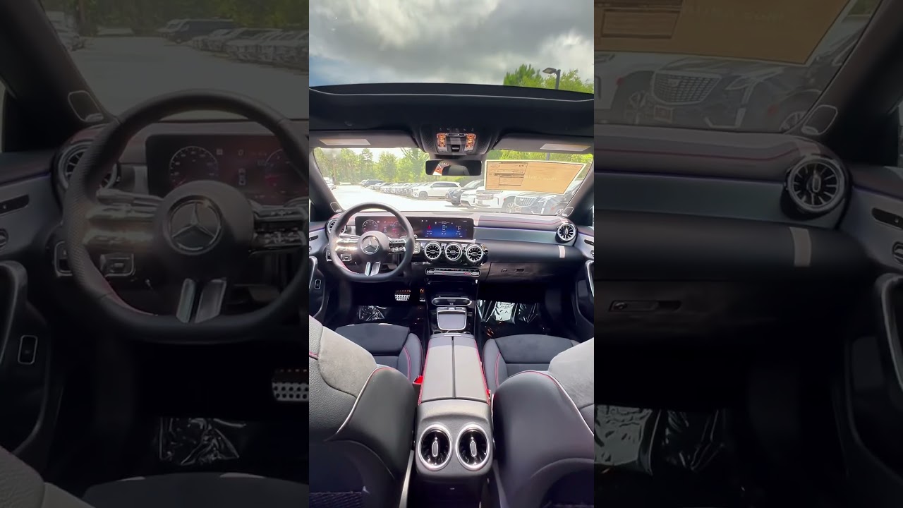 Mercedes CLA 250 4MATIC in Polar White with AMG Red-Stitched Interior 😮‍💨