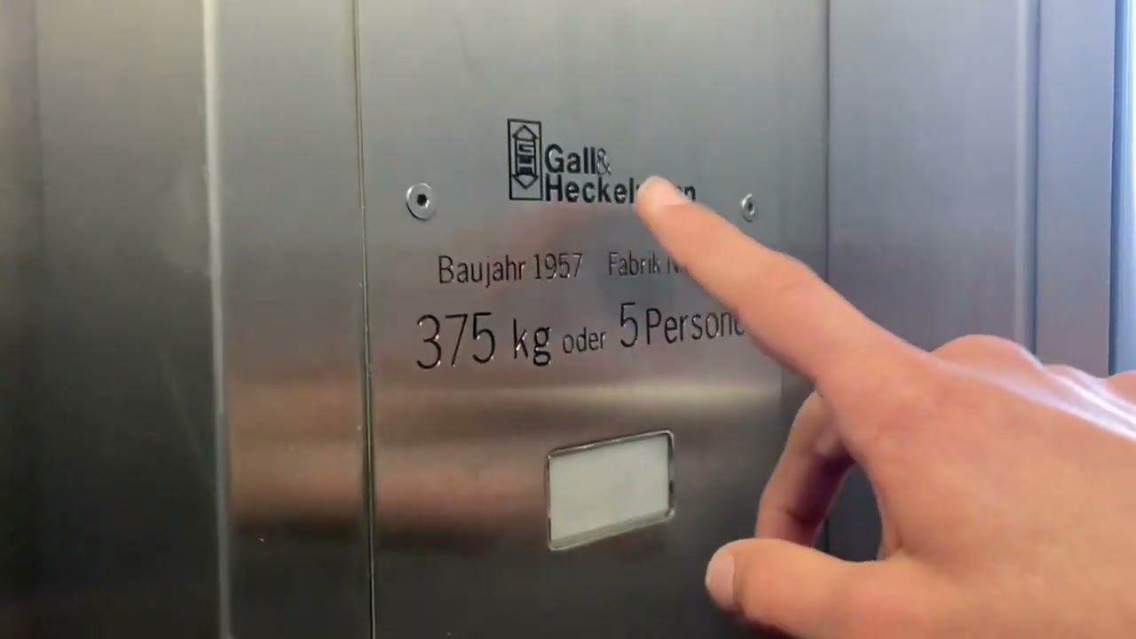 1957 Gall&heckelmann Aufzug in Wohnhaus in München widenmayerstraße