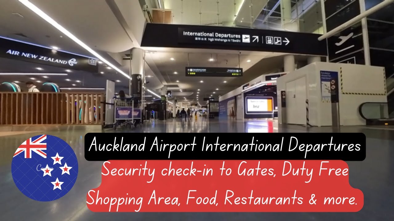 Auckland International Airport Departure Walking Tour....